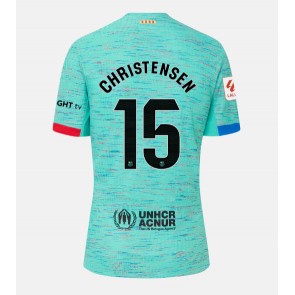 Lacne Muži Futbalové dres Barcelona Andreas Christensen #15 2023-24 Krátky Rukáv - Tretina